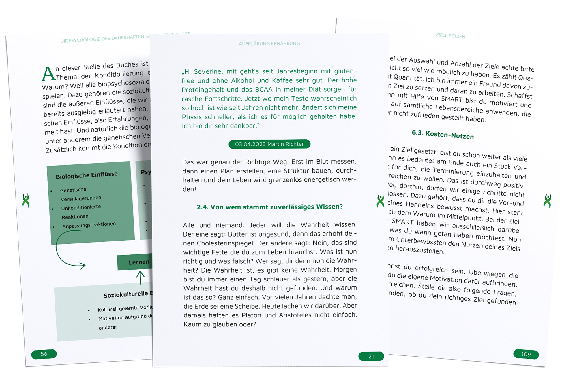 Seiten aus dem Buch