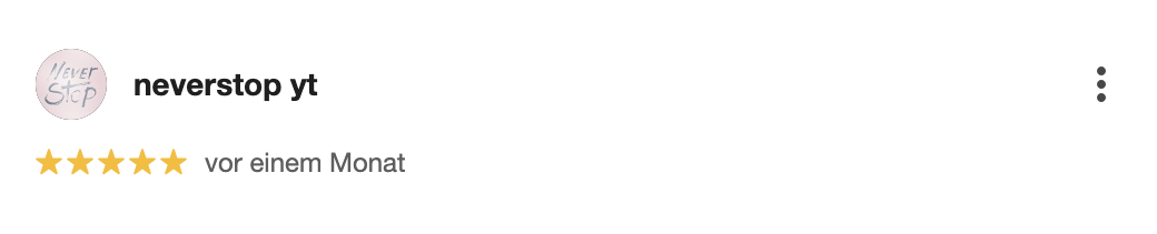 Google-Rezensionen von Neverstop